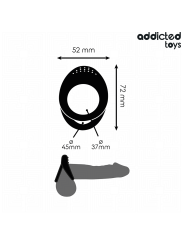ADDICTED TOYS - ANILLO TEXTURIZADO DOBLE PARA EL PENE