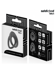 ADDICTED TOYS - ANILLO TEXTURIZADO DOBLE PARA EL PENE