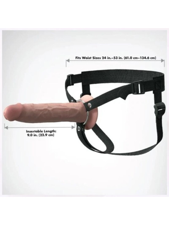 FANTASY X-TENSIONS - ARNÉS CON DILDO HUECO REALÍSTICO ELITE 24.1 CM