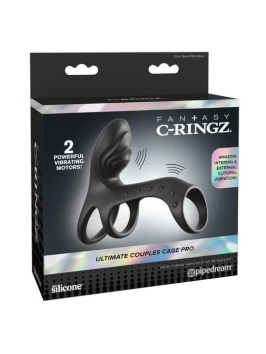 FANTASY C-RINGZ - ANILLO VIBRADOR PARA PAREJAS ULTIMATE COUPLES CAGE PRO 19.5 CM