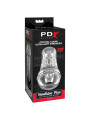 PDX ELITE - MASTURBADOR TRANSPARENTE VIEWTUBE PLUS SEE-THRU EZ-GRIP 21 CM
