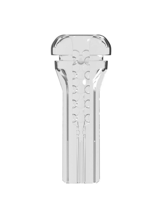 PDX ELITE - MASTURBADOR TRANSPARENTE VIEWTUBE PLUS SEE-THRU EZ-GRIP 21 CM