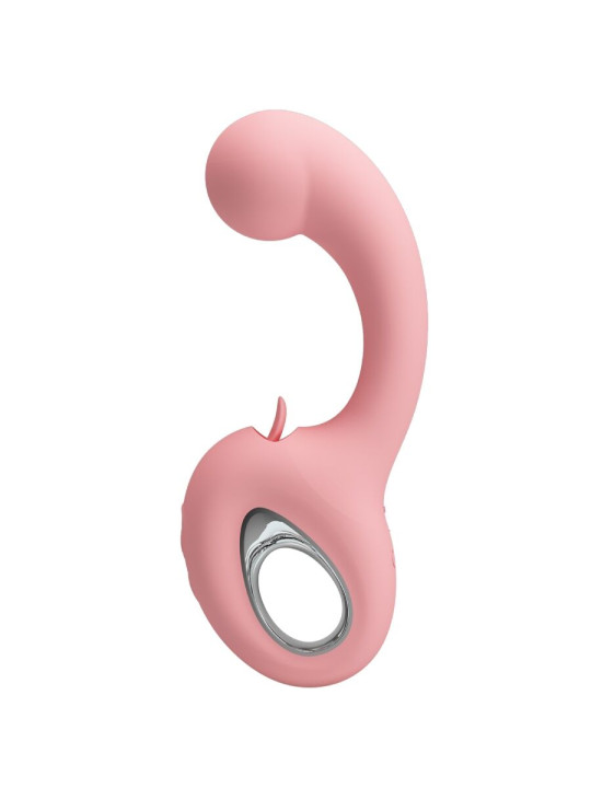 PRETTY LOVE - ERYNNYES VIBRADOR PUNTO G + ESTIMULADOR CLÍTORIS 10 VIBRACIONES ROSA