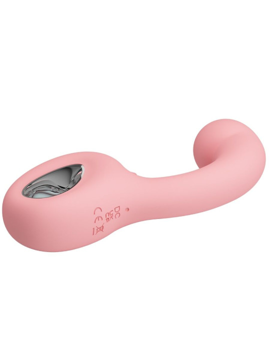 PRETTY LOVE - ERYNNYES VIBRADOR PUNTO G + ESTIMULADOR CLÍTORIS 10 VIBRACIONES ROSA