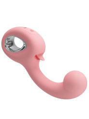 PRETTY LOVE - ERYNNYES VIBRADOR PUNTO G + ESTIMULADOR CLÍTORIS 10 VIBRACIONES ROSA
