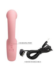 PRETTY LOVE - ERYNNYES VIBRADOR PUNTO G + ESTIMULADOR CLÍTORIS 10 VIBRACIONES ROSA