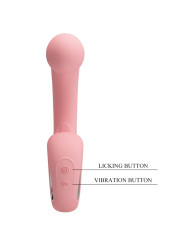 PRETTY LOVE - ERYNNYES VIBRADOR PUNTO G + ESTIMULADOR CLÍTORIS 10 VIBRACIONES ROSA