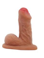 PRETTY LOVE - WARNELL DILDO ULTRA REALÍSTICO Y ELÁSTICO 9.5 CM MULATO