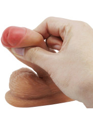 PRETTY LOVE - WARNELL DILDO ULTRA REALÍSTICO Y ELÁSTICO 9.5 CM MULATO