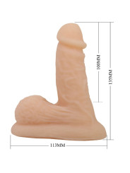 PRETTY LOVE - WILDON DILDO ULTRA REALÍSTICO Y ELÁSTICO 10 CM NATURAL