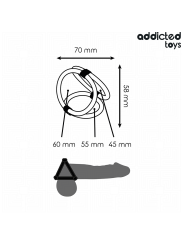 ADDICTED TOYS - ANILLO TRIPLE PARA EL PENE