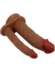 PRETTY LOVE - GORAN DOBLE DILDO REALÍSTICO NATURAL MULATO
