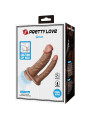 PRETTY LOVE - GORAN DOBLE DILDO REALÍSTICO NATURAL MULATO