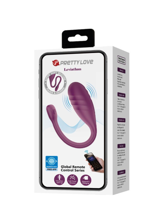 PRETTY LOVE - LEVIATHAN VIBRADOR CONTROLADO POR APP MORADO