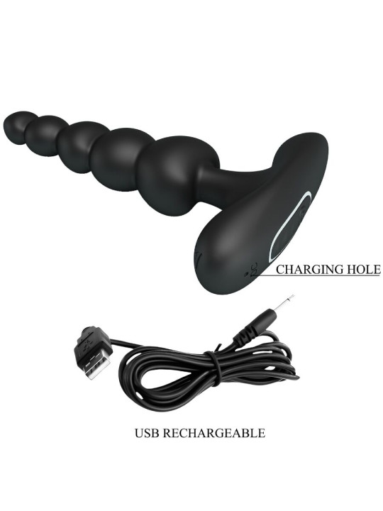 PRETTY LOVE - CORBAN VIBRADOR ANAL 10 VIBRACIONES NEGRO