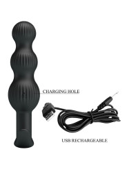 PRETTY LOVE - SIDNEY VIBRADOR ANAL 10 VIBRACIONES NEGRO