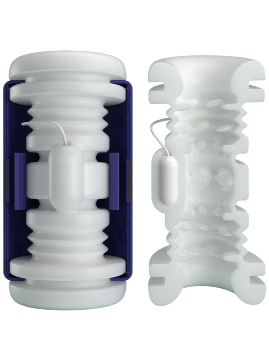 PRETTY LOVE - DJ LADY MASTURBADOR MASCULINO CON VIBRACIÓN 5 CONFIGURACIONES MORADO