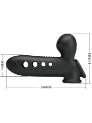 PRETTY LOVE - CRANE FUNDA PARA PENE CON AIRBAG NEGRO