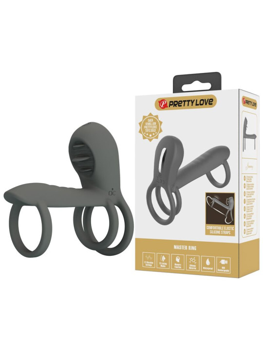 PRETTY LOVE - FUNDA PARA PENE CON DOBLE ESTIMULACIÓN Y EFECTO ORAL
