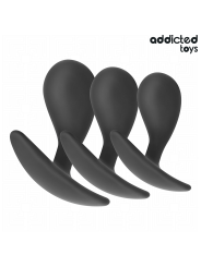 ADDICTED TOYS - SET DE 3 PLUG ANAL SILICONA MODELO 3