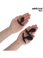 ADDICTED TOYS - SET DE 3 PLUG ANAL SILICONA MODELO 3