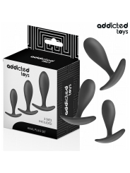 ADDICTED TOYS - SET DE 3 PLUG ANAL SILICONA MODELO 2