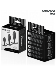 ADDICTED TOYS - SET DE 3 PLUG ANAL SILICONA MODELO 2