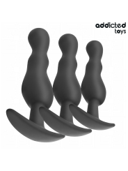 ADDICTED TOYS - SET DE 3 PLUG ANAL SILICONA MODELO 1
