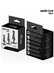 ADDICTED TOYS - SET DE 3 PLUG ANAL SILICONA MODELO 1