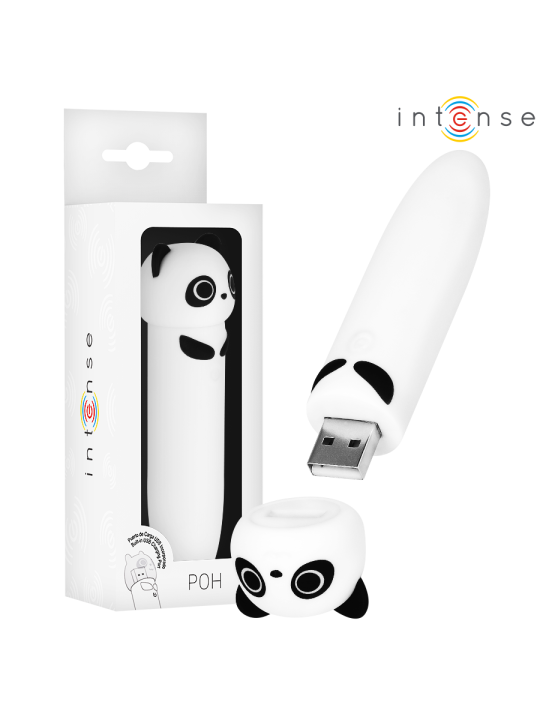INTENSE - POH BALA VIBRADORA PANDA RECARGABLE USB 10 X 2.2 CM