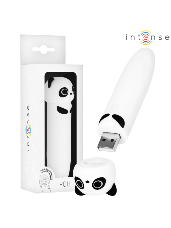 INTENSE - POH BALA VIBRADORA PANDA RECARGABLE USB 10 X 2.2 CM