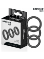 ADDICTED TOYS - SET DE ANILLOS SILICONA PLANOS