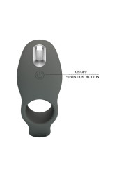 PRETTY LOVE - ANILLO VIBRADOR RECARGABLE CON DOBLE ESTIMULACIÓN
