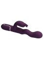 PRETTY LOVE - VIBRADOR RABBIT LOURSEN CON MOVIMIENTO OSCILANTE Y 7 VIBRACIONES RECARGABLE USB MORADO