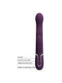 PRETTY LOVE - VIBRADOR RABBIT LOURSEN CON MOVIMIENTO OSCILANTE Y 7 VIBRACIONES RECARGABLE USB MORADO