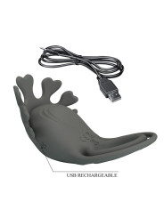 PRETTY LOVE - ANILLO VIBRADOR RECARGABLE CON ESTIMULADOR