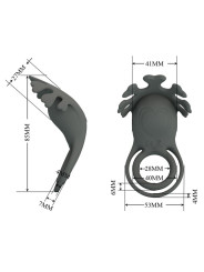 PRETTY LOVE - ANILLO VIBRADOR RECARGABLE CON ESTIMULADOR