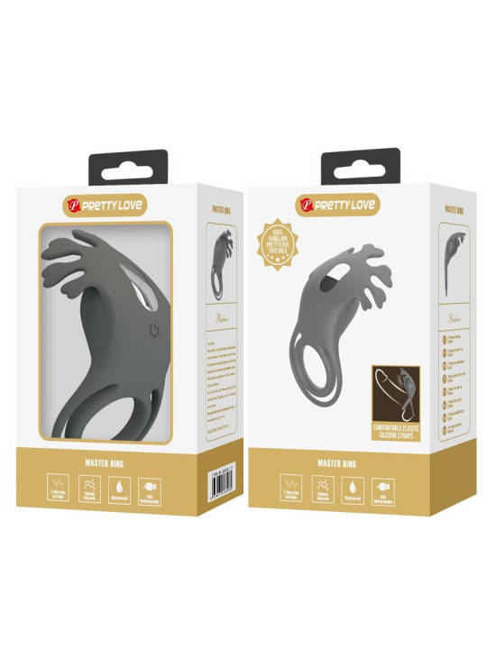PRETTY LOVE - ANILLO VIBRADOR RECARGABLE CON ESTIMULADOR