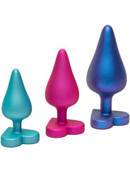 ROMP - LUSTER KIT DE ENTRENAMIENTO ANAL S/M/L CON BASE EN FORMA DE CORAZÓN