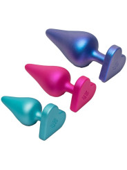 ROMP - LUSTER KIT DE ENTRENAMIENTO ANAL S/M/L CON BASE EN FORMA DE CORAZÓN