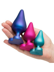 ROMP - LUSTER KIT DE ENTRENAMIENTO ANAL S/M/L CON BASE EN FORMA DE CORAZÓN