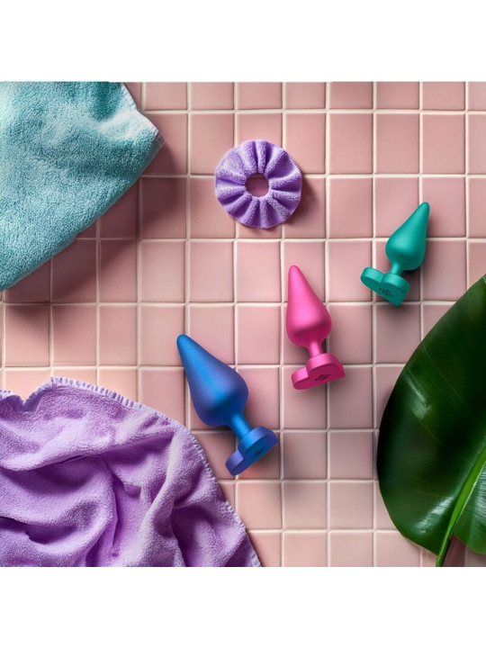 ROMP - LUSTER KIT DE ENTRENAMIENTO ANAL S/M/L CON BASE EN FORMA DE CORAZÓN