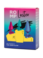 ROMP - LUSTER KIT DE ENTRENAMIENTO ANAL S/M/L CON BASE EN FORMA DE CORAZÓN