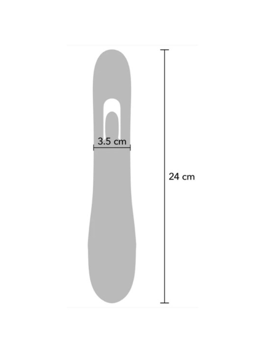 SHE.E.O - VIBRADOR RABBIT PUNTO G CON MOVIMIENTO DIGITAL MORADO