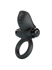 PRETTY LOVE - ANILLO VIBRADOR PARA PENE ADRIEN 10 FUNCIONES NEGRO
