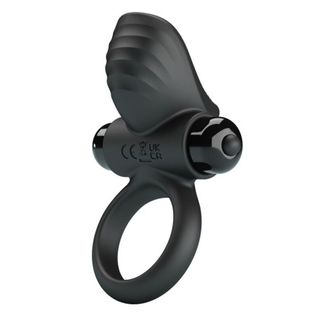 PRETTY LOVE - ANILLO VIBRADOR PARA PENE ADRIEN 10 FUNCIONES NEGRO