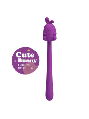 PRETTY LOVE - VIBRADOR FLEXIBLE CUTE BUNNY FLIRTING STICK RECARGABLE USB MORADO