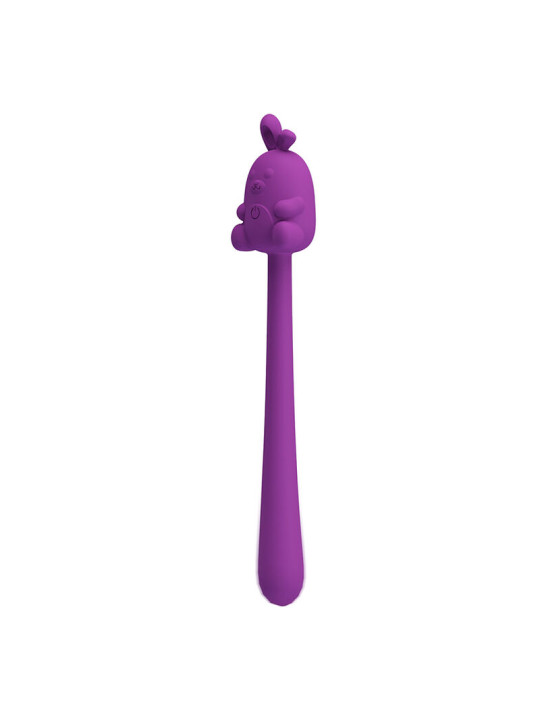 PRETTY LOVE - VIBRADOR FLEXIBLE CUTE BUNNY FLIRTING STICK RECARGABLE USB MORADO