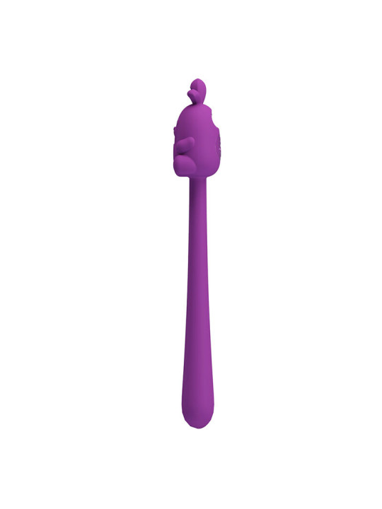 PRETTY LOVE - VIBRADOR FLEXIBLE CUTE BUNNY FLIRTING STICK RECARGABLE USB MORADO