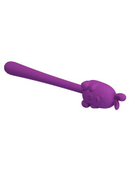 PRETTY LOVE - VIBRADOR FLEXIBLE CUTE BUNNY FLIRTING STICK RECARGABLE USB MORADO